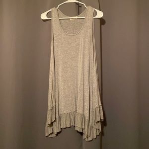 Grey loose tank tunic